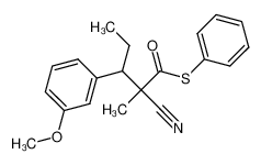 1322724-04-8 2-cyano-3-(3-methoxy-phenyl)-2-methyl-pentanethioic acid S-phenyl ester