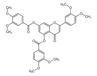 110865-08-2 structure, C35H30O12