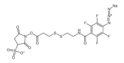 sodium,1-[3-[2-[(4-azido-2,3,5,6-tetrafluorobenzoyl)amino]ethyldisulfanyl]propanoyloxy]-2,5-dioxopyrrolidine-3-sulfonate 220446-74-2