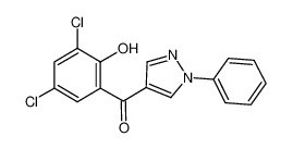 (3,5-dichloro-2-hydroxyphenyl)-(1-phenylpyrazol-4-yl)methanone 68287-74-1