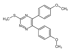 58848-77-4 5,6-bis(4-methoxyphenyl)-3-methylsulfanyl-1,2,4-triazine