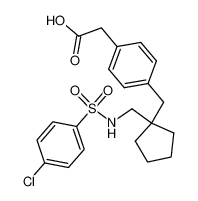 141335-10-6 structure, C21H24ClNO4S