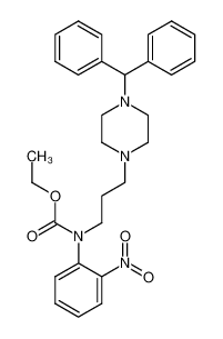 100460-83-1 spectrum, N-ethoxycarbonyl-N-[3-(4-diphenylmethylpiperazin-1-yl)prop-1-yl]-o-nitroaniline