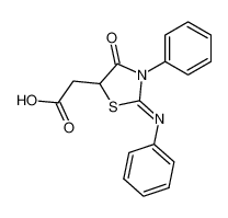 7669-21-8 (4-oxo-3-phenyl-2-phenylimino-thiazolidin-5-yl)-acetic acid