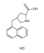 (2S,4R)-4-(naphthalen-1-ylmethyl)pyrrolidine-2-carboxylic acid,hydrochloride 1049740-26-2