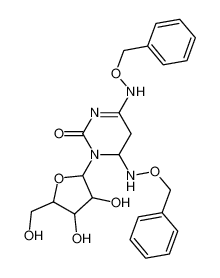 3-[3,4-dihydroxy-5-(hydroxymethyl)oxolan-2-yl]-4,6-bis(phenylmethoxyamino)-4,5-dihydropyrimidin-2-one 58634-59-6