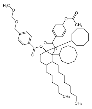 [2-(4-acetoxybenzoyl)oxy-1,2-di(cyclooctyl)-4-hexyl-3-octyl-cyclo hexyl] 4-(methoxymethoxymethyl)benzoate