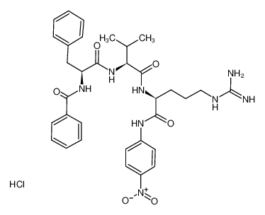 N-苯甲酰-L-苯丙-L-缬氨酰-L-精氨酸-4-硝基苯胺盐酸盐