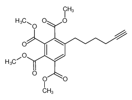 1141757-08-5 tetramethyl 5-(hex-5-yn-1-yl)benzene-1,2,3,4-tetracarboxylate