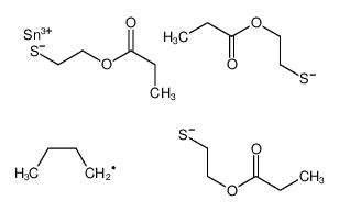 butyltin(3+),2-propanoyloxyethanethiolate 68527-69-5