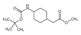 methyl 2-[4-[(2-methylpropan-2-yl)oxycarbonylamino]cyclohexyl]acetate 215789-45-0