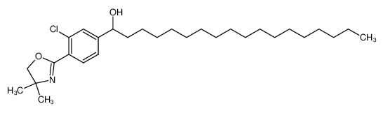 1-[3-chloro-4-(4,5-dihydro-4,4-dimethyl-2-oxazolyl)phenyl]-1-octadecanol 93105-75-0