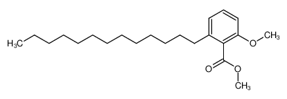 100485-96-9 spectrum, methyl 2-methoxy-6-tridecyl benzoate