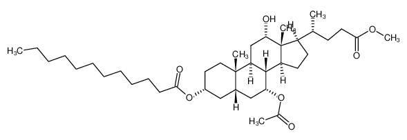 186649-57-0 spectrum, (3R,5S,7R,8R,9S,10S,12S,13R,14S,17R)-7-acetoxy-12-hydroxy-17-((R)-5-methoxy-5-oxopentan-2-yl)-10,13-dimethylhexadecahydro-1H-cyclopenta[a]phenanthren-3-yl dodecanoate