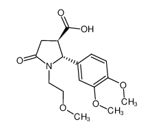 (2R,3R)-2-(3,4-Dimethoxy-phenyl)-1-(2-methoxy-ethyl)-5-oxo-pyrrolidine-3-carboxylic acid