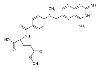 (2S)-2-[[4-[(2,4-diaminopteridin-6-yl)methyl-methylamino]benzoyl]amino]-5-methoxy-5-oxopentanoic acid 67022-39-3