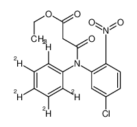 129973-74-6 structure, C17H10ClD5N2O5