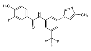 3-iodo-4-methyl-N-[3-(4-methylimidazol-1-yl)-5-(trifluoromethyl)phenyl]benzamide 926922-18-1