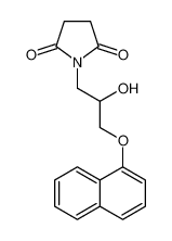 1-[2-Hydroxy-3-(1-naphthalenyloxy)propyl]-2,5-pyrrolidinedione 345931-85-3