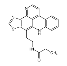 133401-12-4 structure, C21H18N4OS