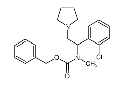 1-吡咯烷-2-(2-氯苯基)-2-(n-cbz-n-甲基)氨基-乙烷