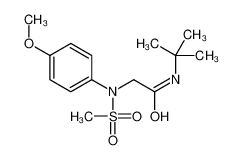 N-tert-butyl-2-(4-methoxy-N-methylsulfonylanilino)acetamide