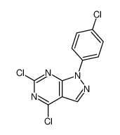 4,6-dichloro-1-(4-chlorophenyl)pyrazolo[3,4-d]pyrimidine 5334-34-9