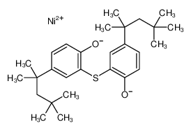 nickel(2+),2-[2-oxido-5-(2,4,4-trimethylpentan-2-yl)phenyl]sulfanyl-4-(2,4,4-trimethylpentan-2-yl)phenolate 27574-34-1