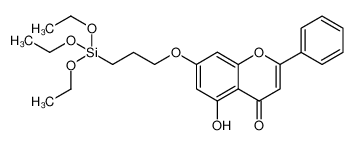 4H-1-Benzopyran-4-one, 5-hydroxy-2-phenyl-7-[3-(triethoxysilyl)propoxy]-