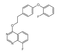 8-fluoro-4-[2-[4-(2-fluorophenoxy)phenyl]ethoxy]quinazoline 124429-21-6