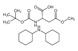 N-cyclohexylcyclohexanamine,(2S)-4-methoxy-2-[(2-methylpropan-2-yl)oxycarbonylamino]-4-oxobutanoic acid 135941-84-3