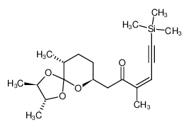 186417-21-0 (Z)-3-methyl-1-((2R,3R,7S,10R)-2,3,10-trimethyl-1,4,6-trioxaspiro[4.5]decan-7-yl)-6-(trimethylsilyl)hex-3-en-5-yn-2-one