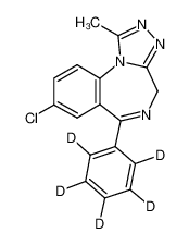 125229-61-0 structure, C17H8ClD5N4