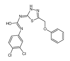 1-(3,4-dichlorophenyl)-3-[5-(phenoxymethyl)-1,3,4-thiadiazol-2-yl]urea 6074-04-0