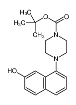 tert-butyl 4-(7-hydroxynaphthalen-1-yl)piperazine-1-carboxylate 846033-00-9