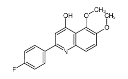 2-(4-fluorophenyl)-5,6-dimethoxyquinolin-4-one