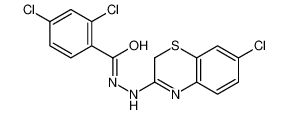78959-21-4 structure, C15H10Cl3N3OS