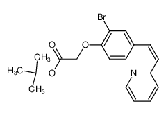 tert-butyl 2-[2-bromo-4-(2-pyridin-3-ylethenyl)phenoxy]acetate 850411-11-9