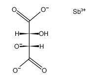 13412-72-1 structure, C4H3O6Sb