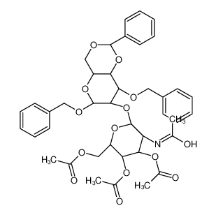 [(2R,3S,4R,5R,6S)-6-[[(2R,4aR,6S,7S,8S,8aR)-2-phenyl-6,8-bis(phenylmethoxy)-4,4a,6,7,8,8a-hexahydropyrano[3,2-d][1,3]dioxin-7-yl]oxy]-5-acetamido-3,4-diacetyloxyoxan-2-yl]methyl acetate 865488-84-2