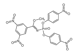 Di-<4-nitro-phenoxy-phosphinylimino>-(3.5-dinitro-benzoesaeure)-methylester