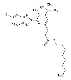 3-[3-叔-丁基-4-羟基-5-(5-氯-2H-苯并三唑-2-基)苯基]丙酸辛酯