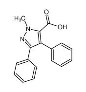 2-methyl-4,5-diphenylpyrazole-3-carboxylic acid 90145-36-1