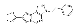 159979-88-1 7-(β-phenylethyl)-2-(2-furyl)pyrazolo<4,3-e>-1,2,4-triazolo<1,5-c>pyrimidine