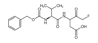 5-fluoro-3-[[(2S)-3-methyl-2-(phenylmethoxycarbonylamino)butanoyl]amino]-4-oxopentanoic acid 582316-00-5