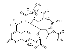 195210-09-4 structure, C30H32F3NO15