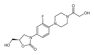 239438-47-2 spectrum, (R)-3-(3-fluoro-4-(4-(2-hydroxyacetyl)piperazin-1-yl)phenyl)-5-(hydroxymethyl)oxazolidin-2-one