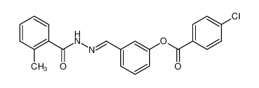 Benzoic acid, 2-methyl-, 2-[[3-[(4-chlorobenzoyl)oxy]phenyl]methylene]hydrazide 881451-53-2