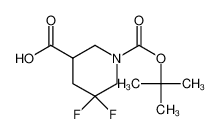 1255666-86-4 structure, C11H17F2NO4