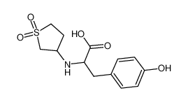 2-[(1,1-dioxothiolan-3-yl)amino]-3-(4-hydroxyphenyl)propanoic acid 415919-39-0